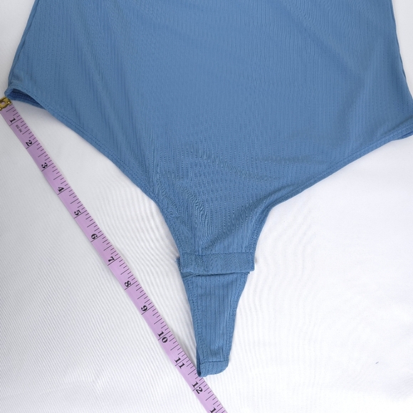 Cupshe Ailyn Rib Asymmetrical bodysuit - Picture 8 of 9